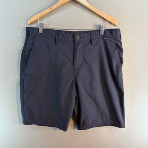 Nike Dri Fit +Hurley Shorts Mens Size 36 Black Performance Chino Golf 10” Inseam